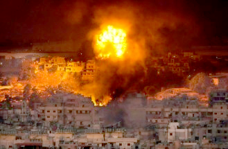 airstrikes