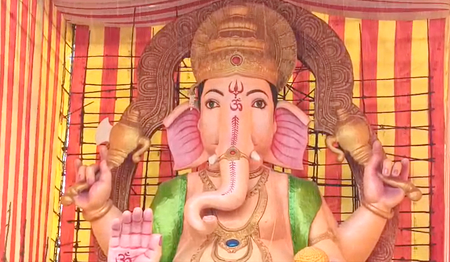 Ganpati : 72 feet high eco-friendly Dundi Ganpati in Vijayawada, festival celebrated in Bihar and Maharashtra too