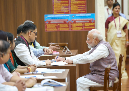 Vice Presidential Election: PM Modi Casts First Vote, NDA Confident of Victory