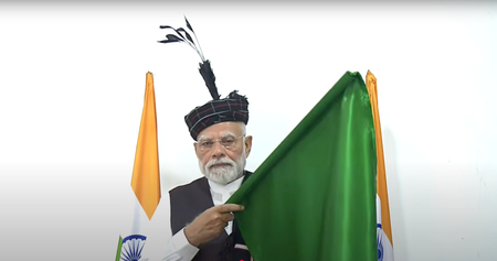 Mizoram gets connected to the railway network as PM Modi virtually flags off three new trains, marking a historic boost to connectivity and development in the state.