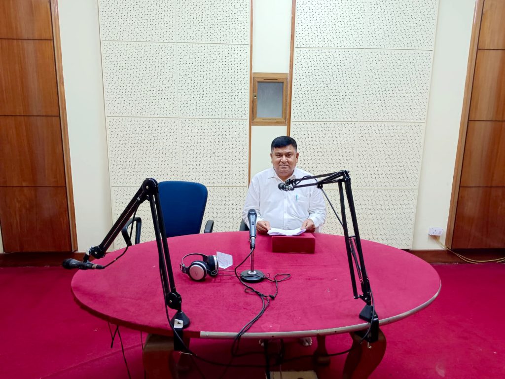 Radio broadcast : Bhojpuri poems of Motihari's Prasad Ratneshwar on September 5