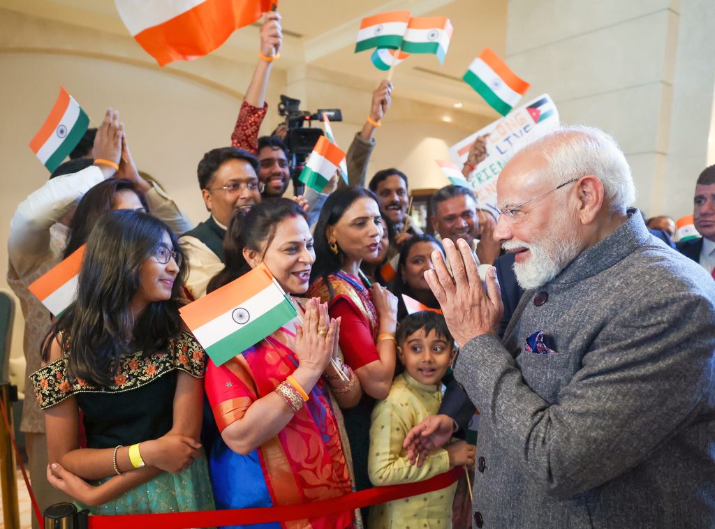 Modi Amman Visit: Indian Community Welcomes PM Modi with Enthusiasm