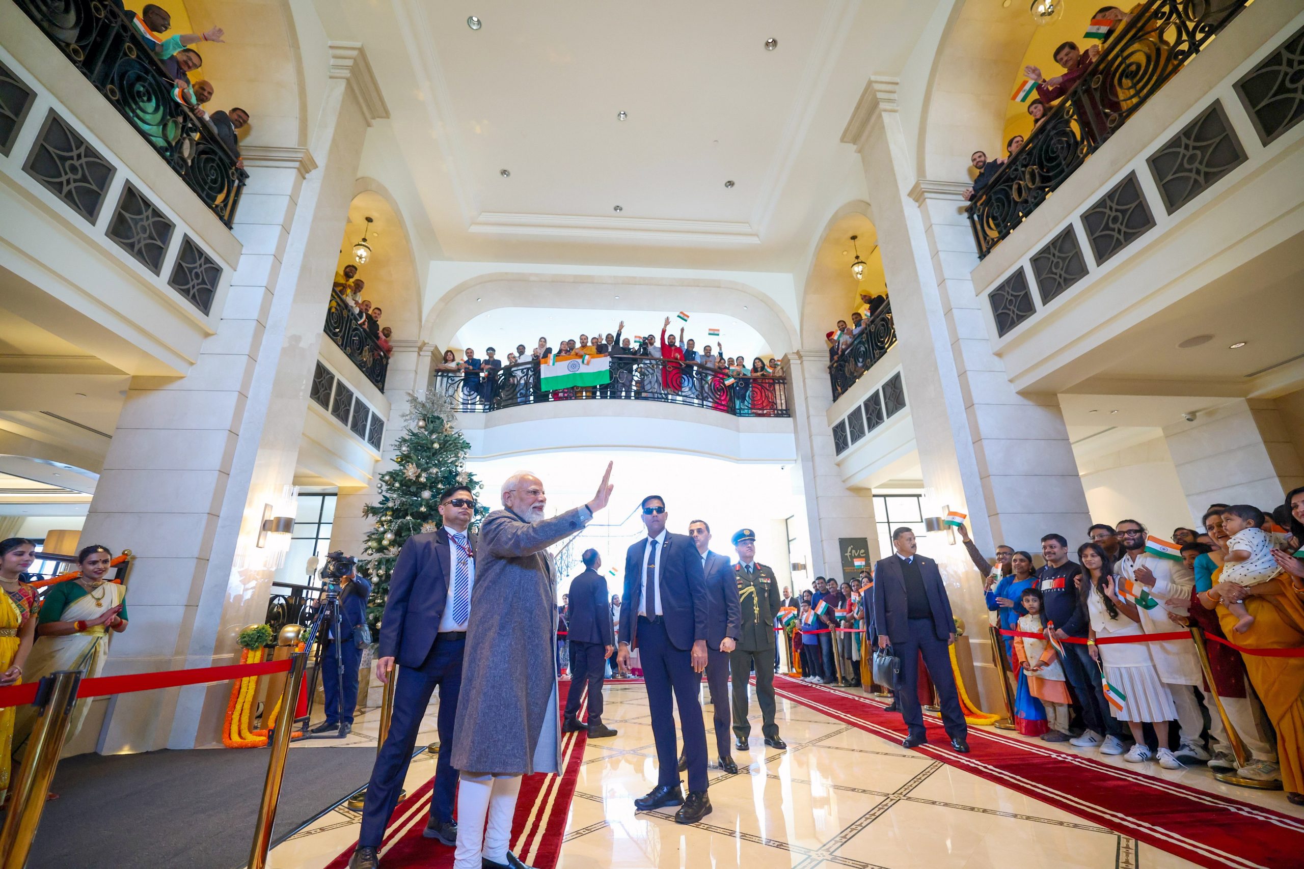 Modi Amman Visit: Indian Community Welcomes PM Modi with Enthusiasm