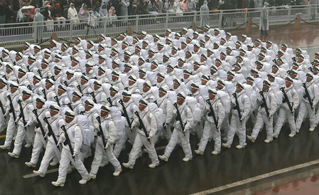 Republic Day Rehearsal Held at Kartavya Path Despite Rain