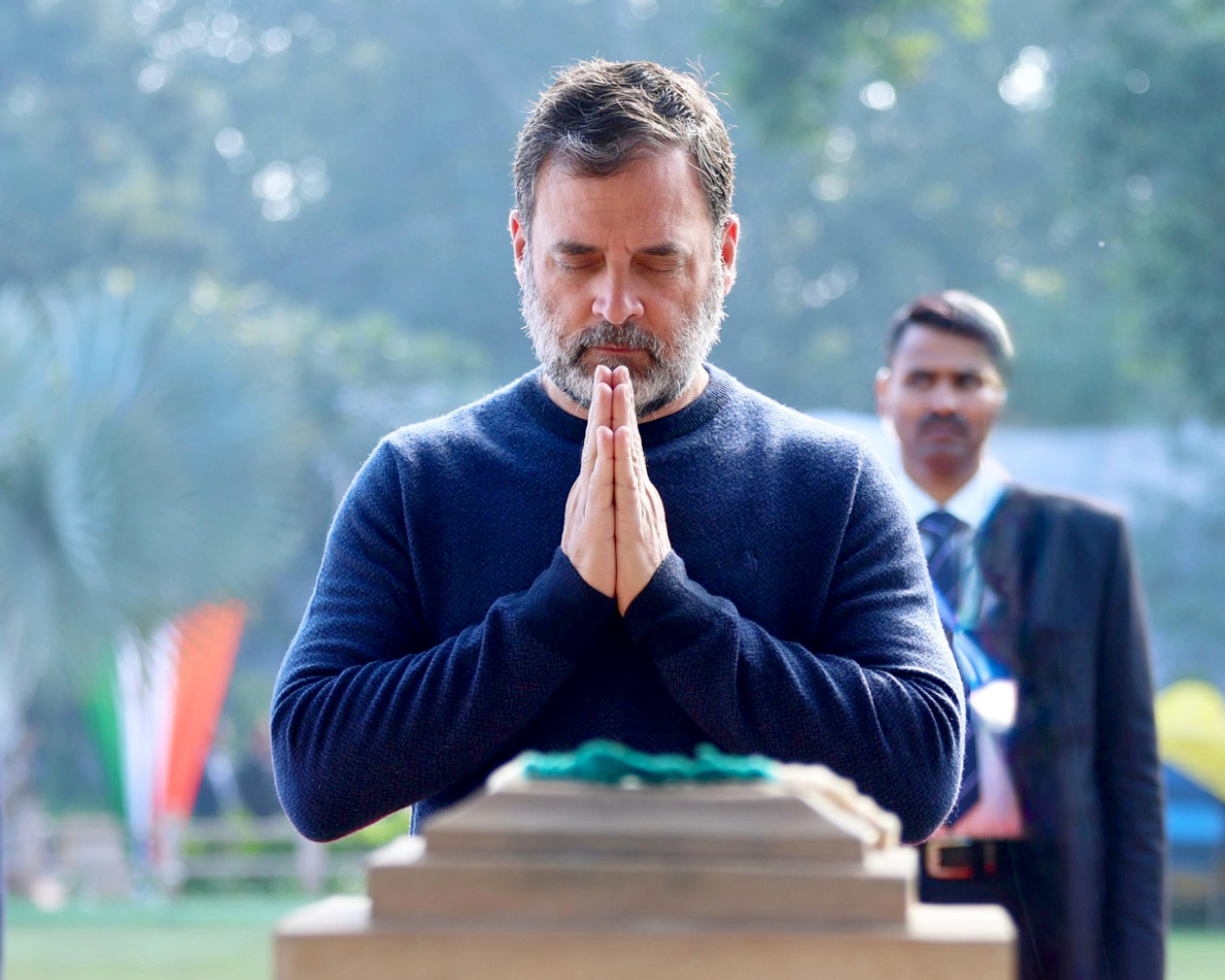 Gandhi Martyrdom Day: Kharge, Rahul and Priyanka Pay Tribute to Mahatma Gandhi