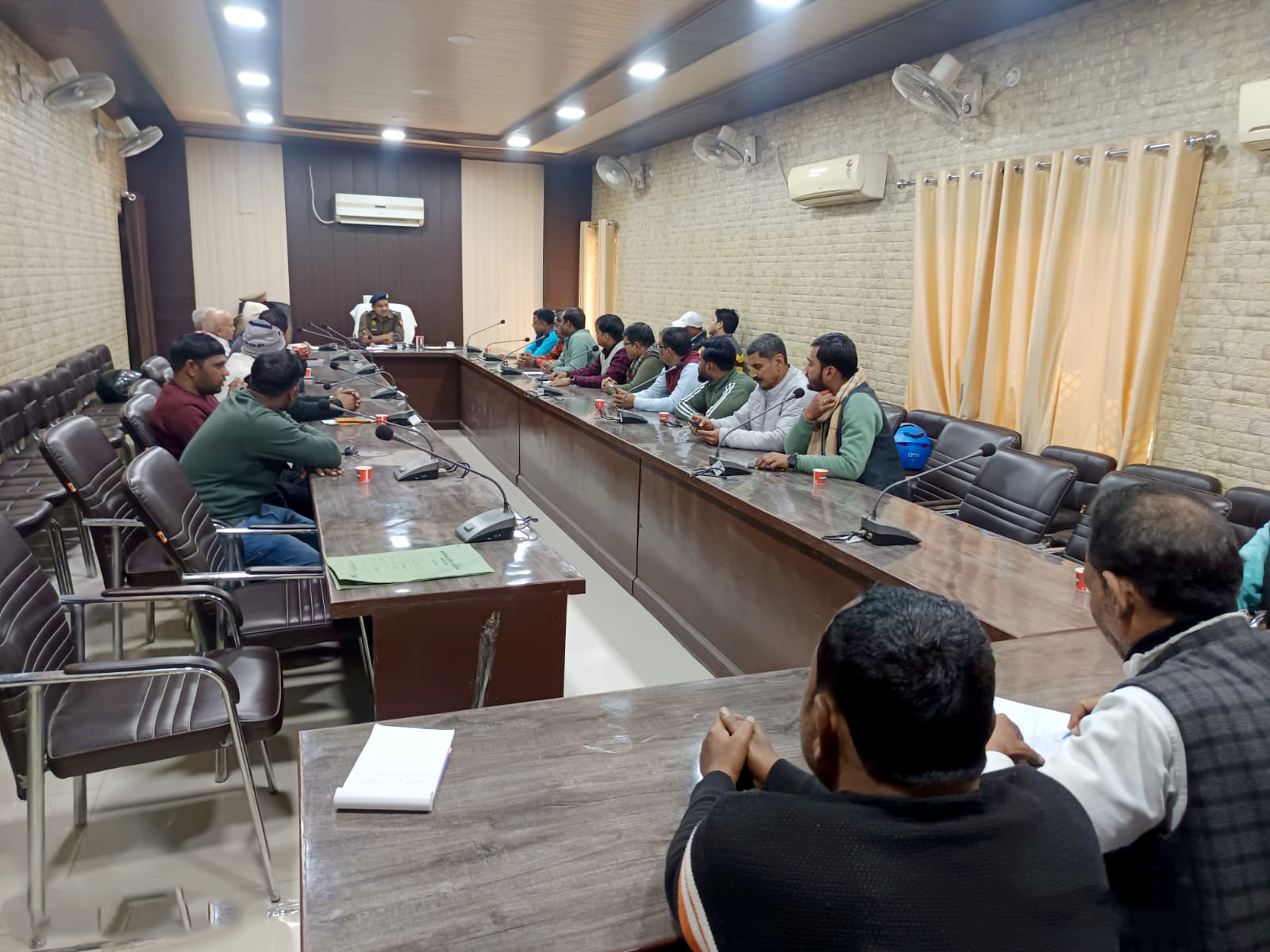 Trader Security Meeting Held at Ghazipur Police Lines Auditorium