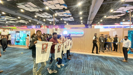 AI Summit Protest: Youth Congress Workers Detained at Bharat Mandapam