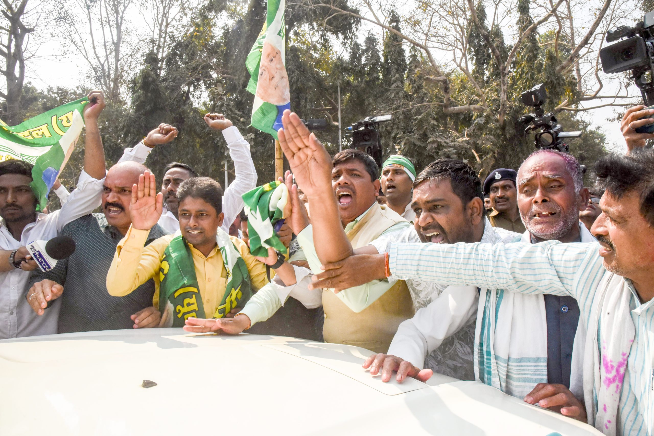 Nitish Kumar Rajya Sabha Speculation Sparks Protests by JD(U) Workers in Patna