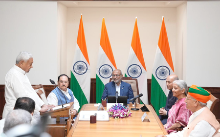 Nitish Kumar Rajya Sabha Oath Marks Historic Political Shift in Bihar