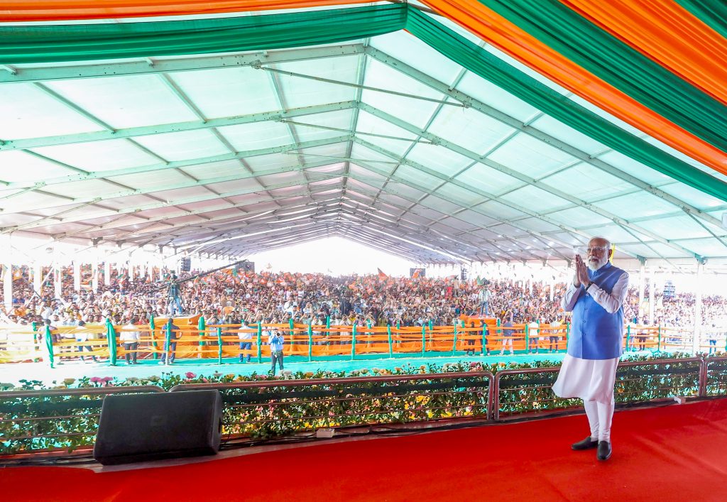 Modi Siliguri Rally: Massive Roadshow in West Bengal Amid Election Buzz