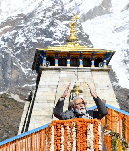 Kedarnath Temple Opening: PM Modi Shares Photos, Greets with Har Har Mahadev