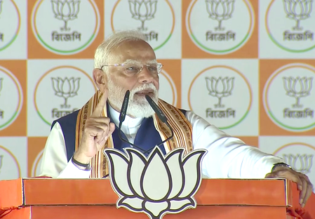 Modi Bengal Rally: PM Modi Warns TMC Leaders Ahead of West Bengal Polls
