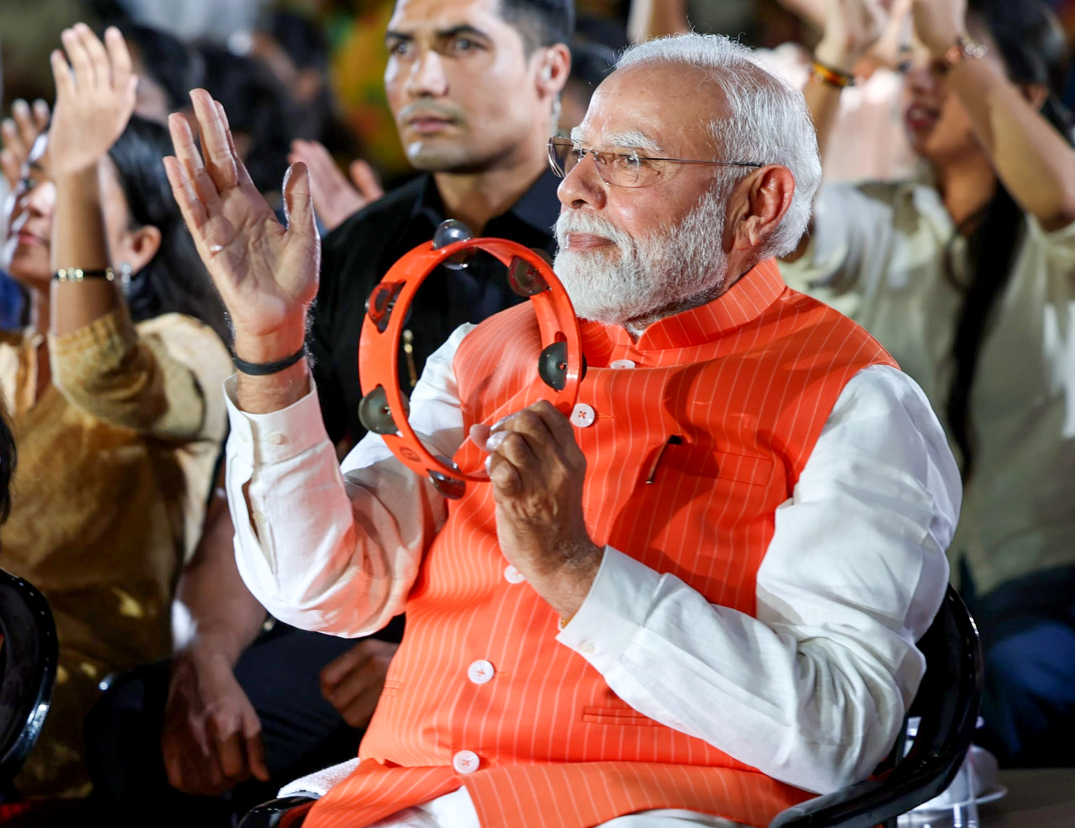 PM Modi Joins Gen-Z at Bhajan Clubbing Event in Delhi