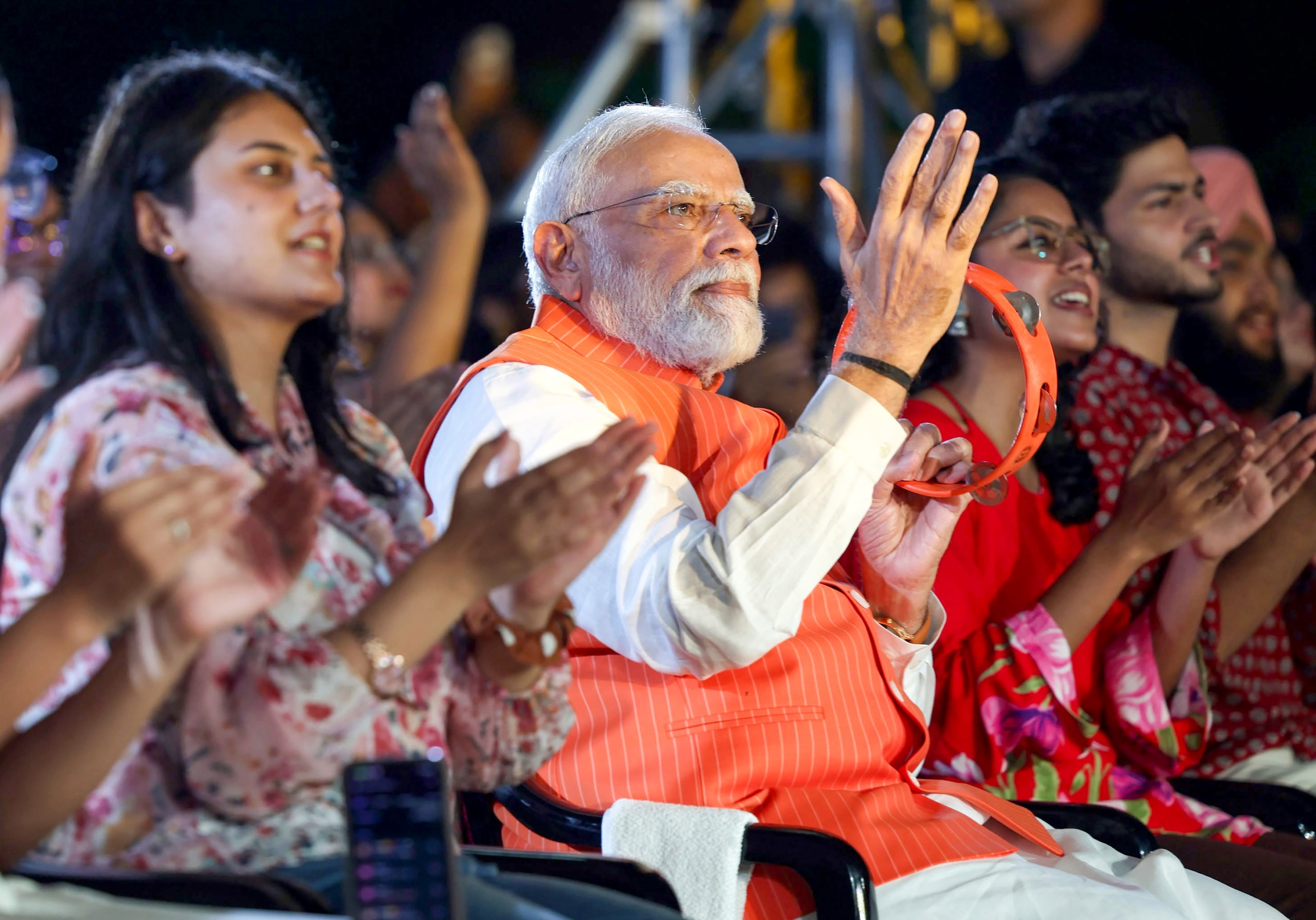 PM Modi Joins Gen-Z at Bhajan Clubbing Event in Delhi