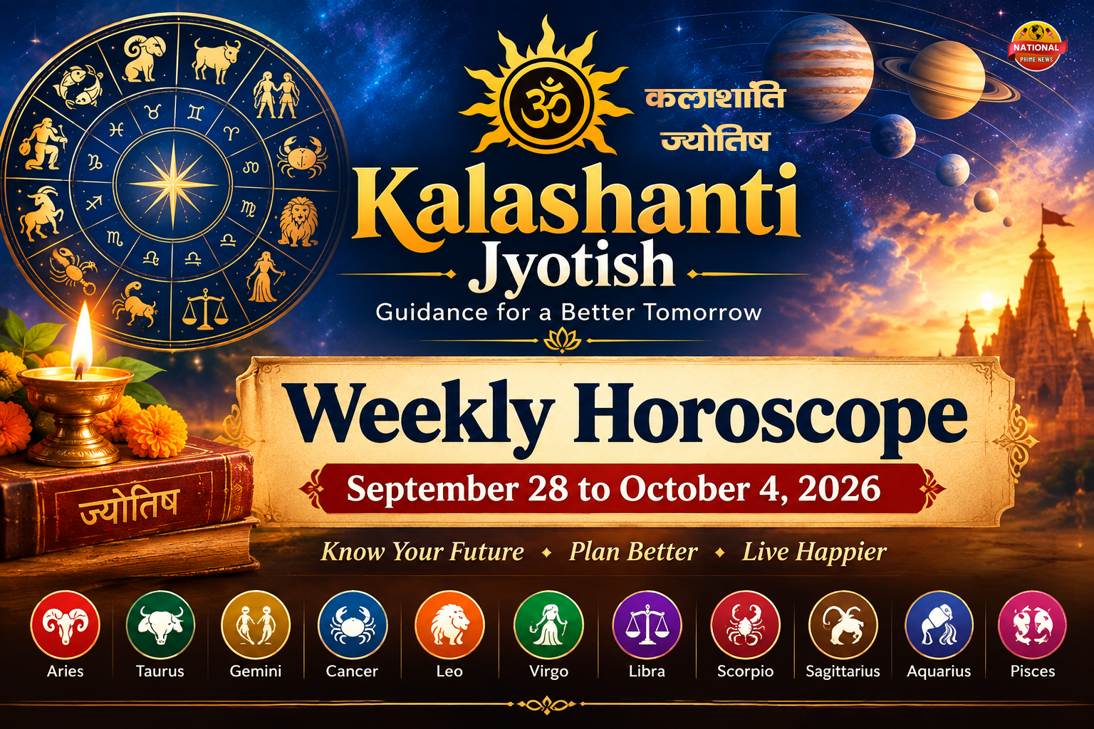 Weekly Horoscope: Predictions for September 28 to October 4, 2026