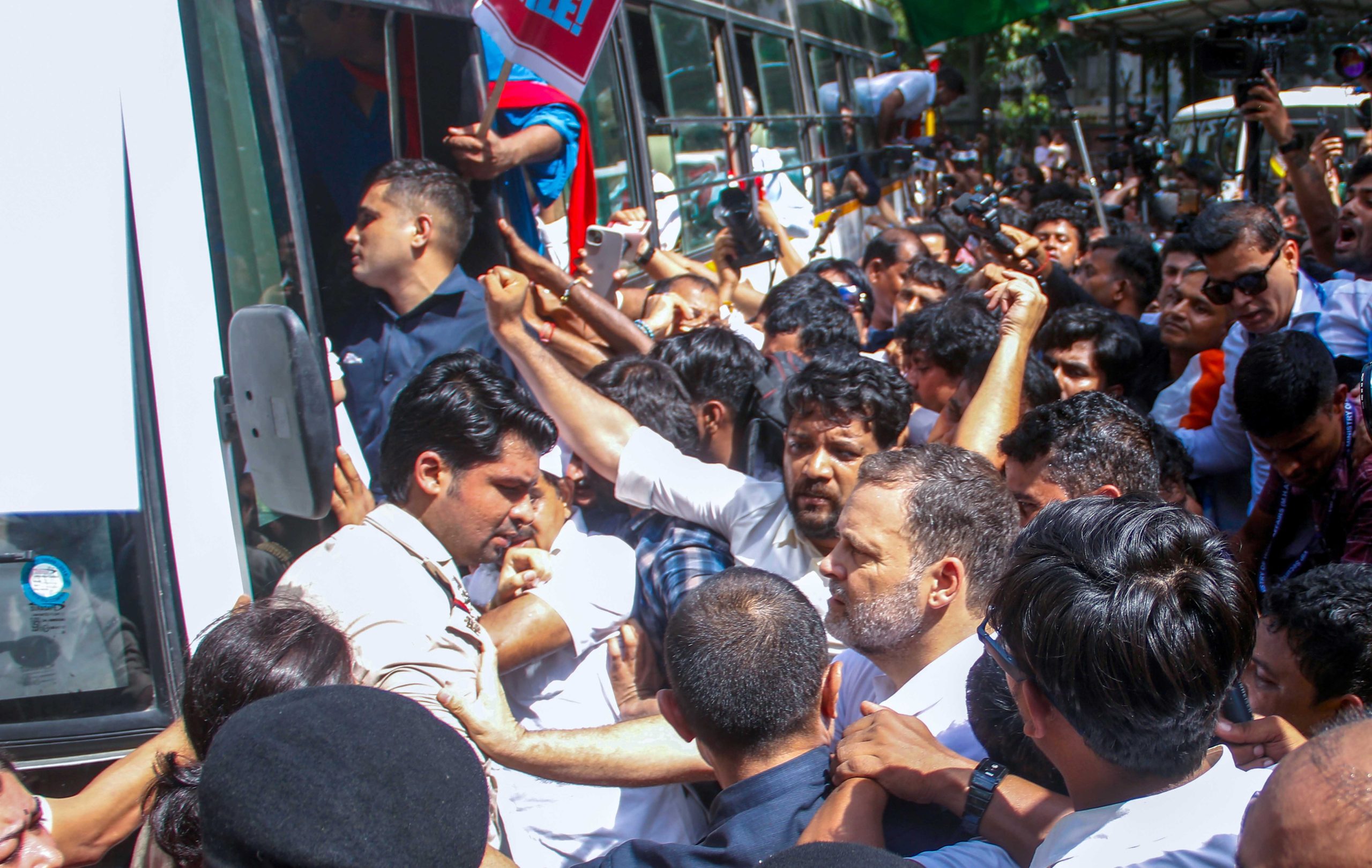 India Bloc Protest: Rahul Gandhi Leads EC Demonstration